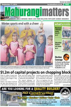 Mahurangimatters - September 17th 2014