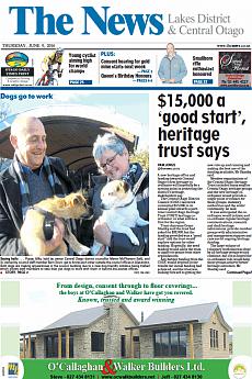 The News - Central Otago - June 9th 2016