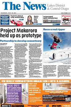 The News - Central Otago - July 28th 2016