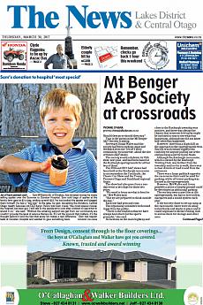 The News - Central Otago - March 30th 2017