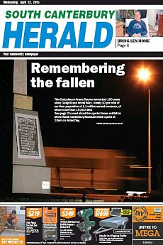 South Canterbury Herald - April 22nd 2015